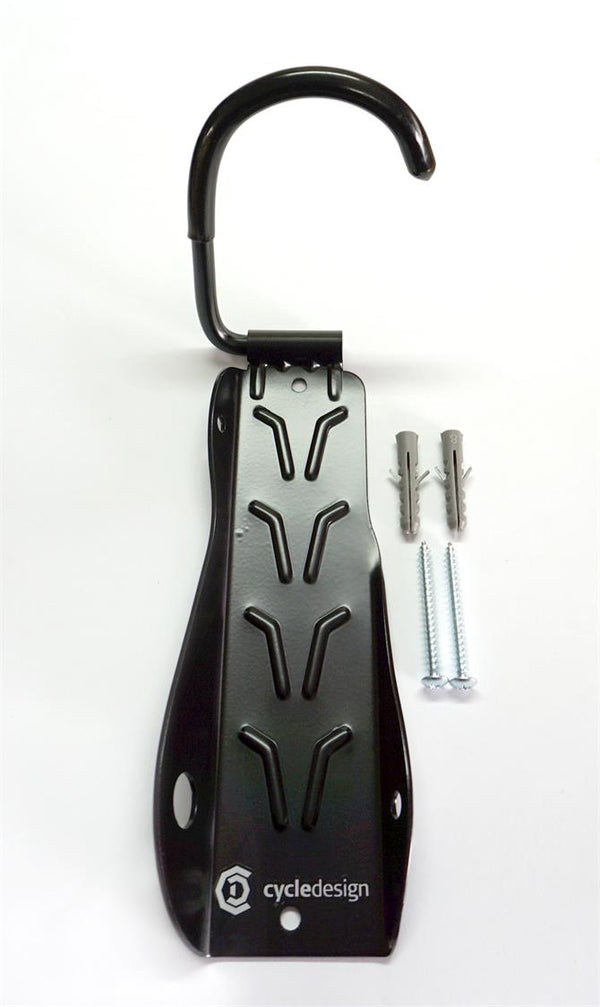 STORAGE HOOK WALL MOUNT BLACK