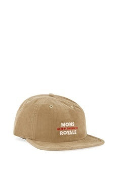Mons Unisex Corduroy Roam Cap Black Os