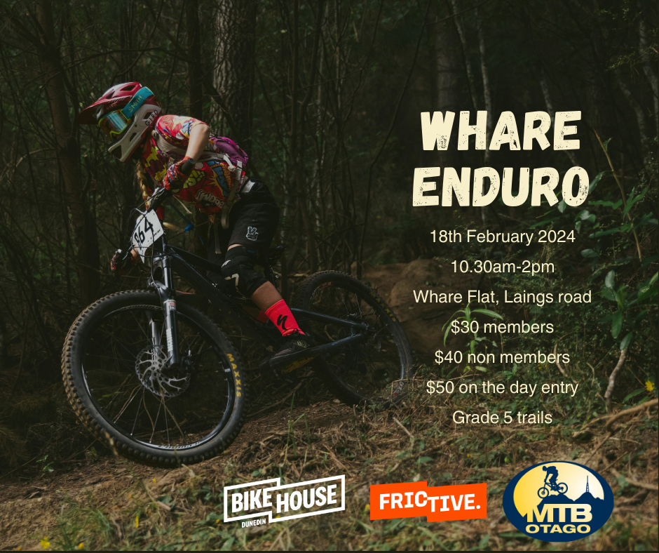 Whare Enduro MTB event - 18th Feb
