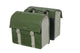 BASIL URBAN LOAD DOUBLE BAG, MOSS GREEN/SAND