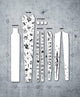 Dyedbro MTB Frame Protection Kit - Old School Tattoo Black