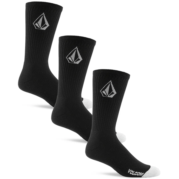 Volcom Full Stone Sock 3 Pack -Black