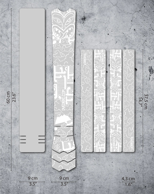 Dyedbro Frame protection- Aotearoa White
