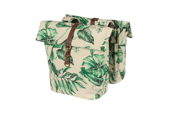Basil Ever Green Double Bag Pannier