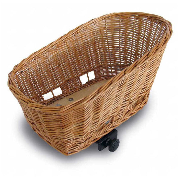 Basil Pasja Dog Basket - Large , 38L,50CM, MIK - Natural (Includes MIK Adapter Plate)